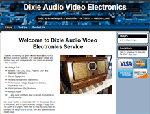 Tablet Screenshot of dixieaudiovideo.com